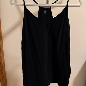 Cabi Women's Black Racer back cami